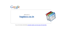 Tablet Screenshot of hapbco.co.in